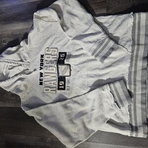 Gray Sweatshirt with Bold Graphic Design